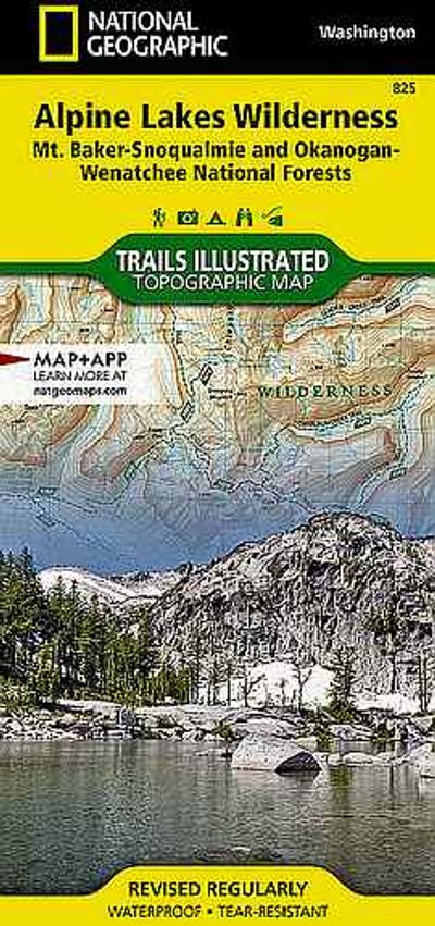 Alpine Lakes Wilderness National Geographic Trails Illustrated Hiking Map - Cover