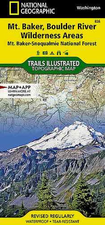 Mt Baker & Boulder River National Geographic Trails Illustrated Hiking Map - Cover