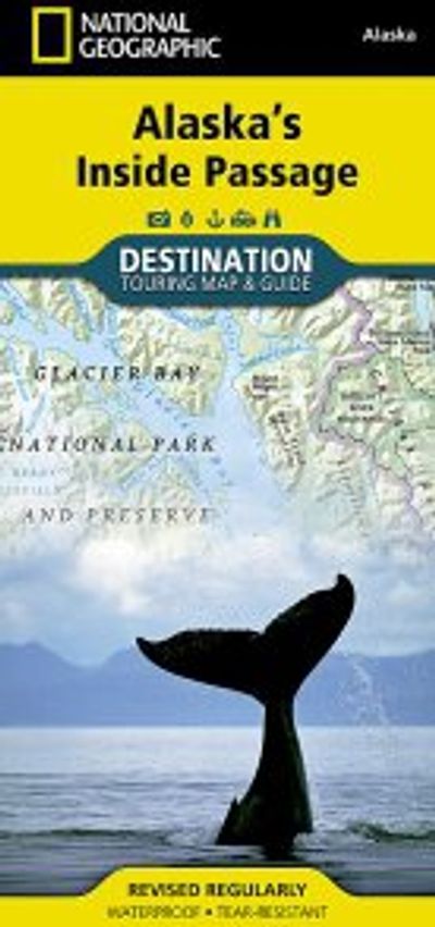 Alaska's Inside Passage Map by National Geographic