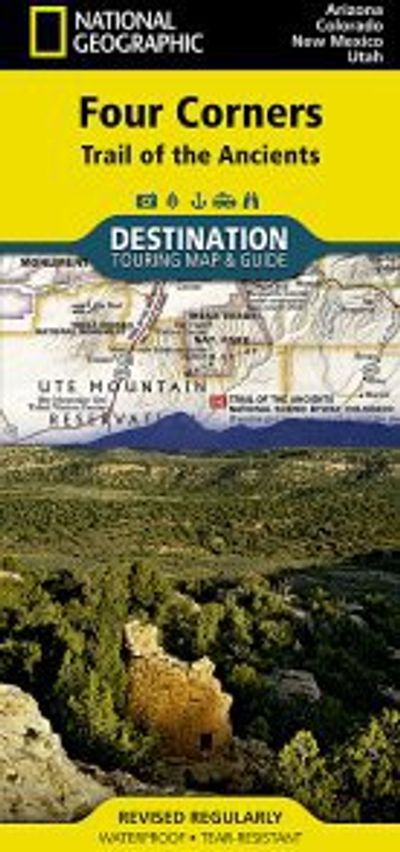Four Corner Destination Road Travel Map National Geographic