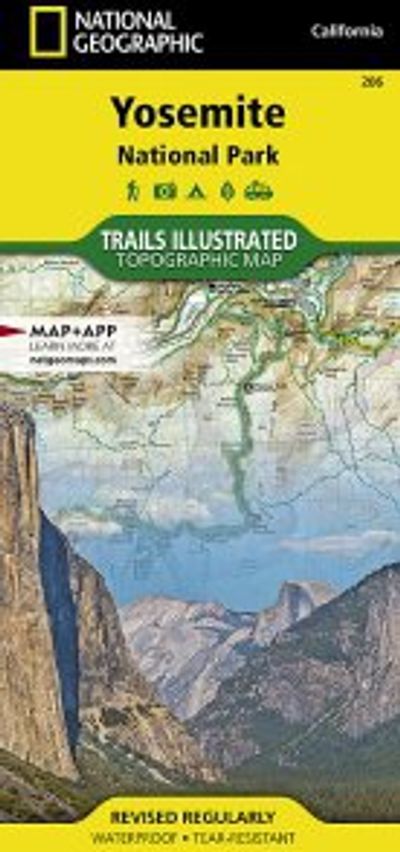 Yosemite National Park Map Topo Trails Illustrated