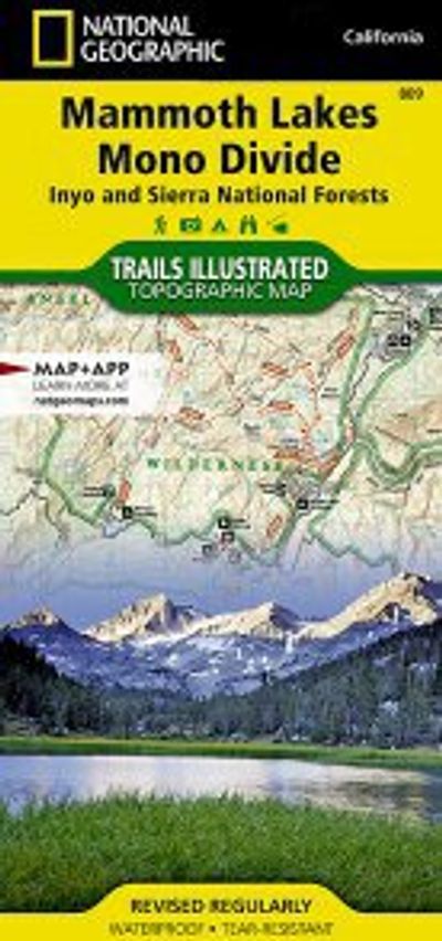Mammoth Lakes Map National Geographic Topo Trails Illustrated Hiking
