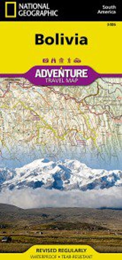 Bolivia Travel Map by National Geographic