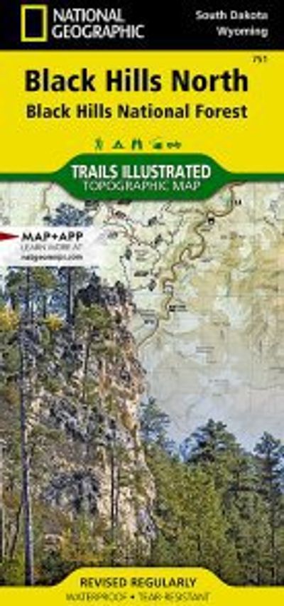 Black Hills North Topo Waterproof National Geographic Hiking Map Trails Illustrated