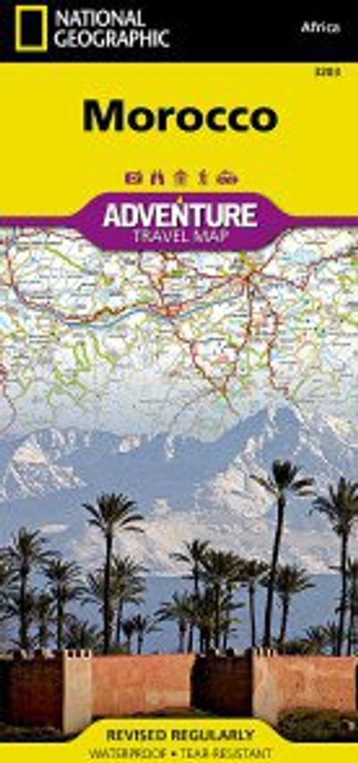 Morocco Travel Map by National Geographic