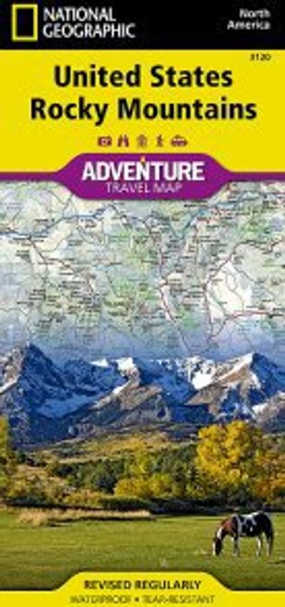 United States Rocky Mountains Region Adventure Map