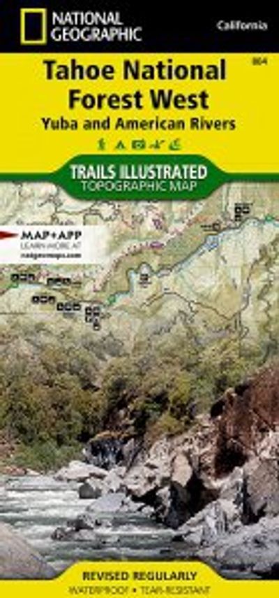 Tahoe Nf Yuba American Rivers Topo Waterproof National Geographic Hiking Map Trails Illustrated
