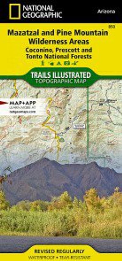 Mazatzal Pine Mtn Wilderness Map National Geographic Topo Trails Illustrated Hiking