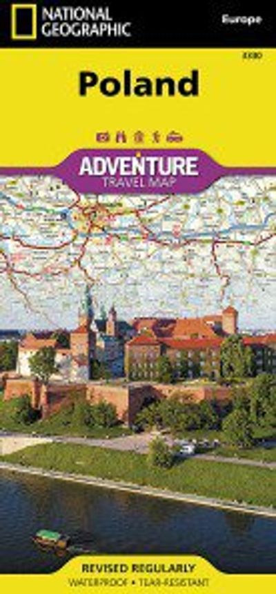 Poland Travel Adventure Road Map Waterproof Topo Nat Geo