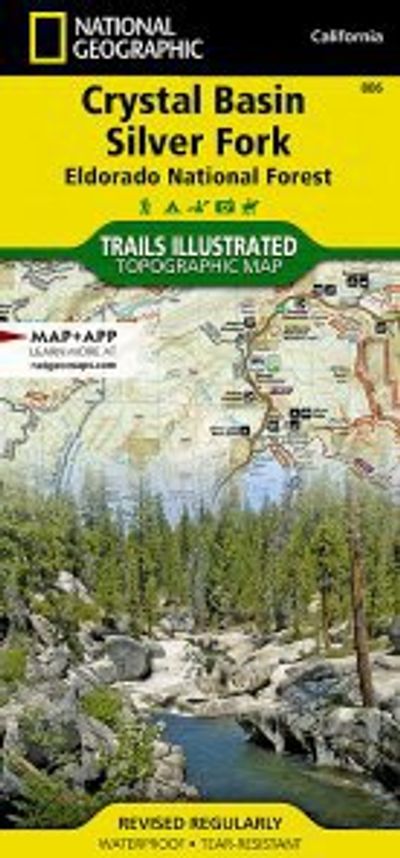 Crystal Basin Silver Fork Topo Waterproof National Geographic Hiking Map Trails Illustrated
