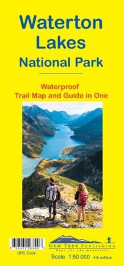 Waterton Lakes Topographic Recreational Map GemTrek