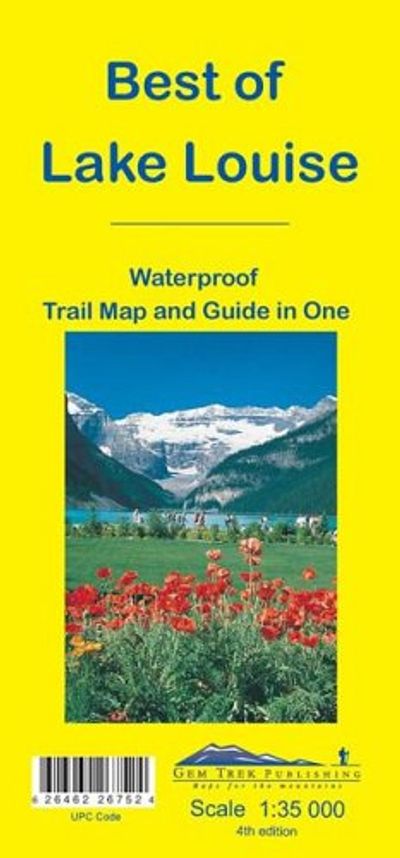 Best of Lake Louise Topographic Recreational Map GemTrek