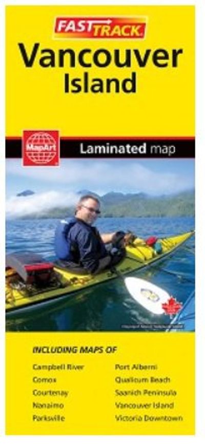 Vancouver Island Laminated Road Map Mapart