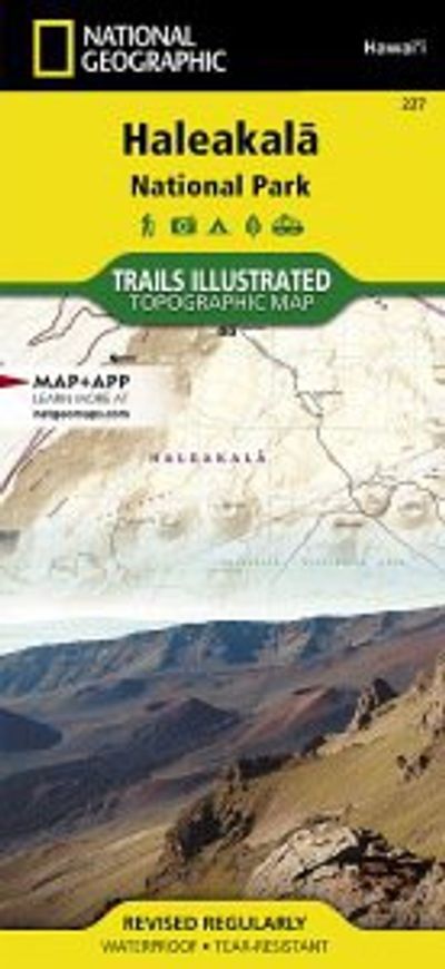 Haleakala National Park Topo Map Trails Illustrated Folded