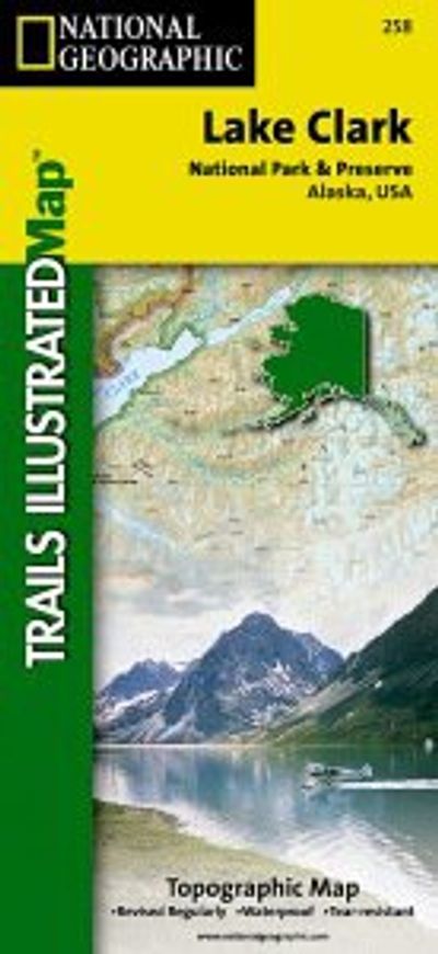 Lake Clark National Park Topo Map Folded Waterproof Trails Illustrated