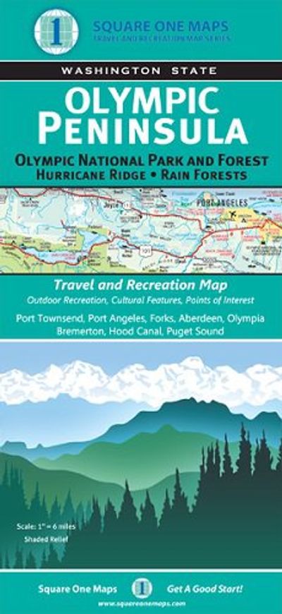 Olympic Peninsula Road Map Square One Maps