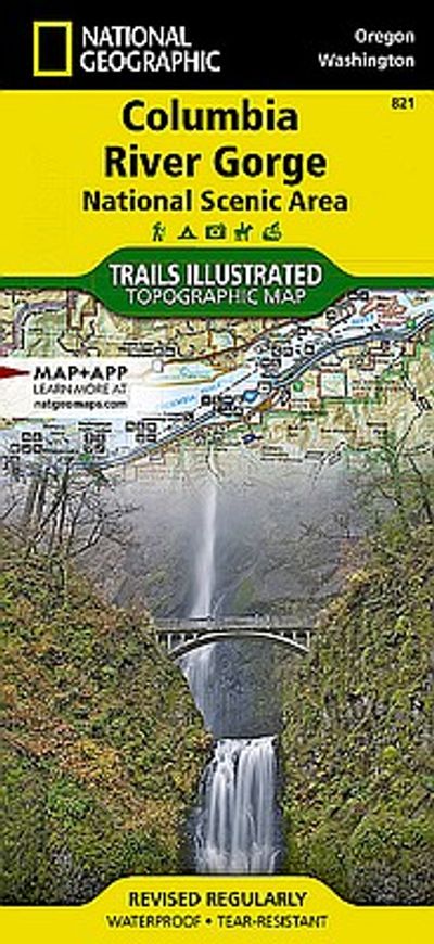 Columbia River Gorge National Geographic Topo Trails Illustrated Hiking Map - Cover
