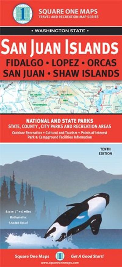 San Juan Islands Road Map l Square One