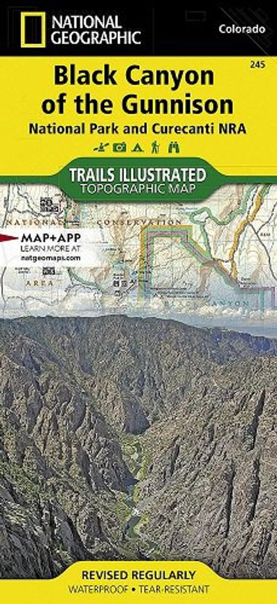 Black Canyon Trails Illustrated Hiking Waterproof Topo Map