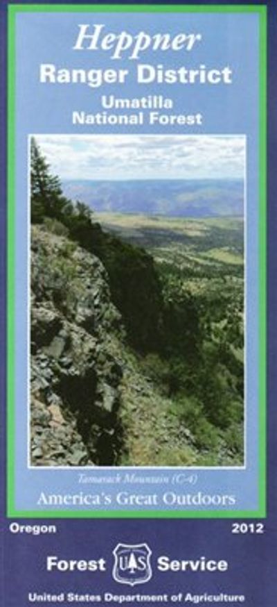 Heppner Ranger District Umatilla National Forest Service Map