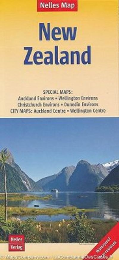 New Zealand Travel Road Map Nelles