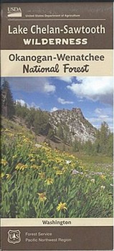 Lake Chelan Sawtooth Wilderness National Forest Map