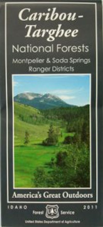 Caribou-Targhee National Forest Service Map Montpelier and Soda Springs Ranger Districts