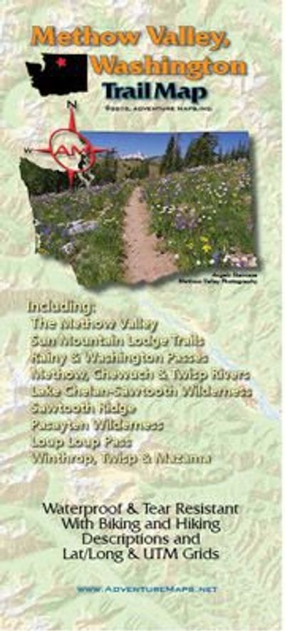 Methow Valley Trail Map by Adventure Maps