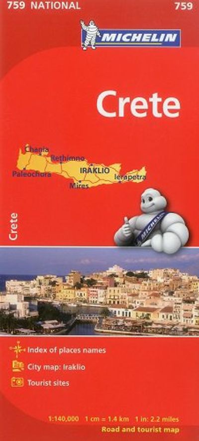 Crete Travel Map l Michelin