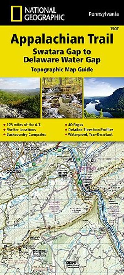 Appalachian Trail 1507 Booklet Trails Illustrated Hiking Waterproof Topo Maps