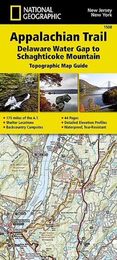 Appalachian Trail 1508 Booklet  Trails Illustrated Hiking Waterproof Topo Maps