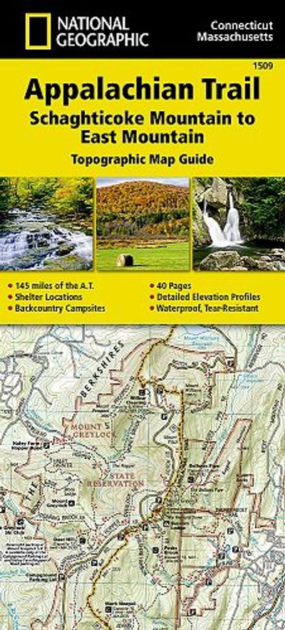 Appalachian Trail 1509 Booklet  Trails Illustrated Hiking Waterproof Topo Maps