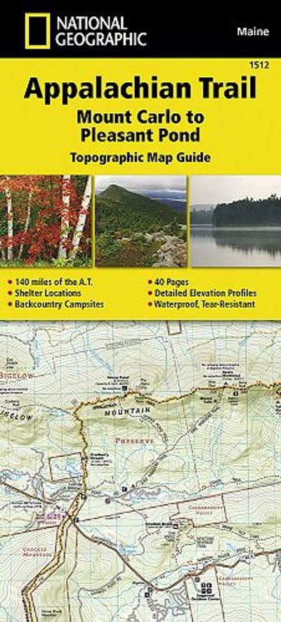 Appalachian Trail Map 1512 Mount Carlo to Pleasant Pond