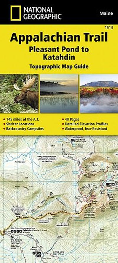 Appalachian Trail 1513 Booklet Trails Illustrated Hiking Waterproof Topo Maps