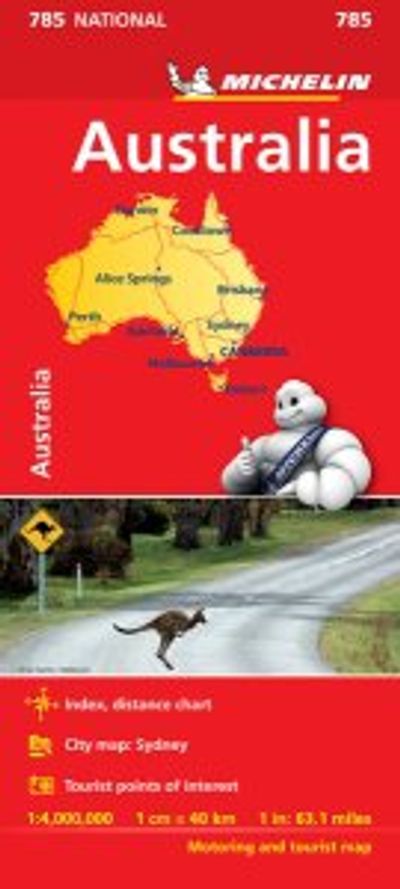 Australia Travel Map 785 Michelin