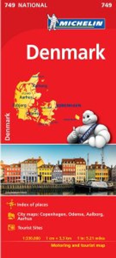 Denmark Travel Map 749 Michelin