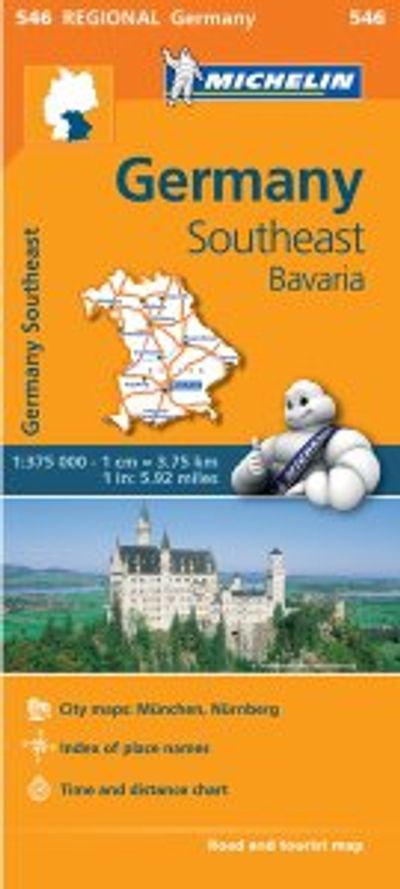Germany Southeast Map 546 Michelin
