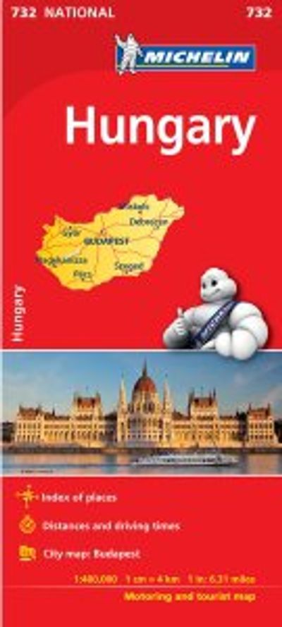 Hungary Travel Map by Michelin
