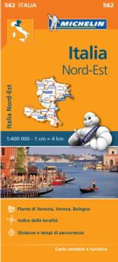 Italy Northeast Travel Map 562 Michelin