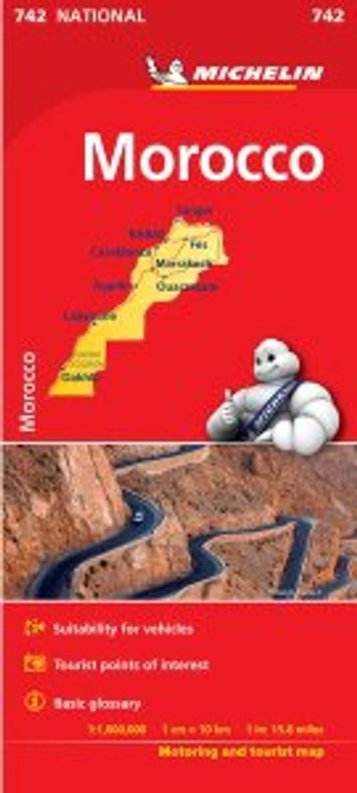 Morocco Travel Map by Michelin
