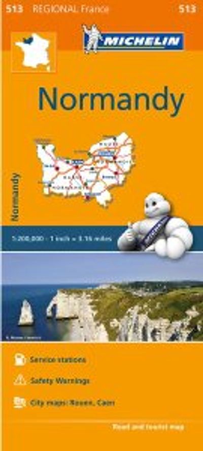 Normandy Regional Map, 513 by Michelin