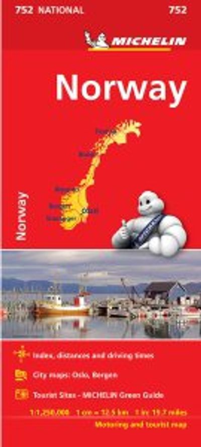 Norway Road Map 752 by Michelin