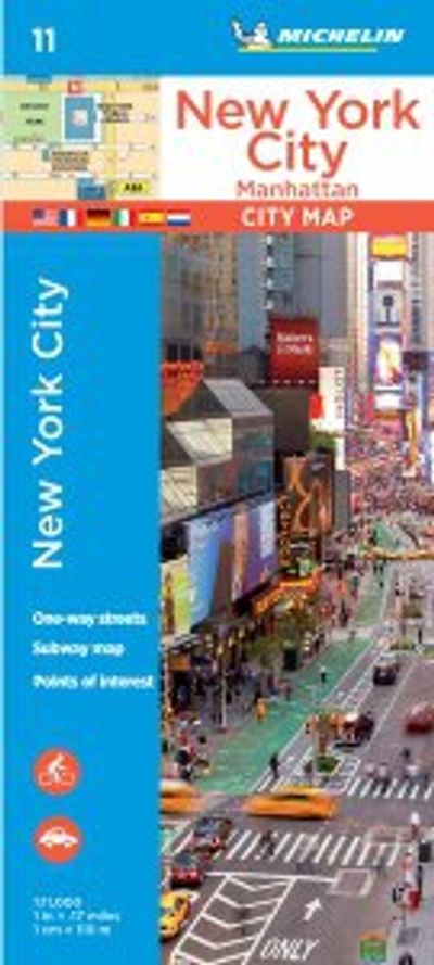 New York City Manhattan Map 11 by Michelin