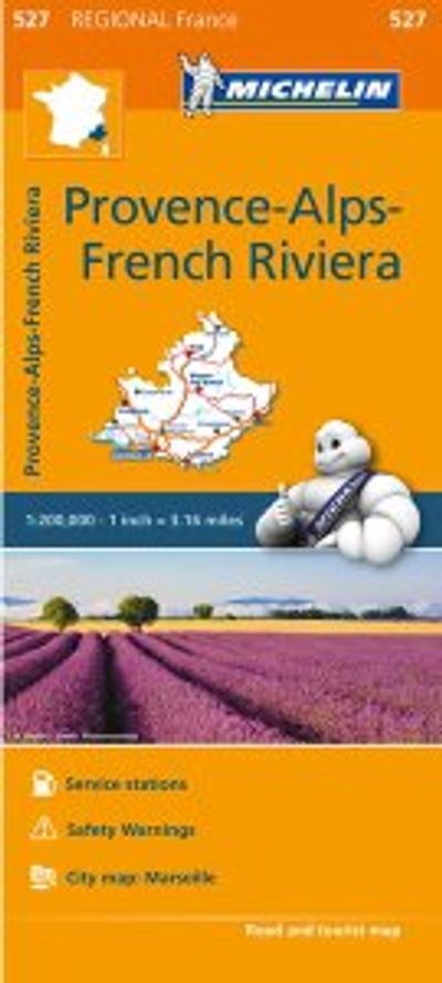 Provence-Alps-French Riviera Regional Map, 527 - Michelin