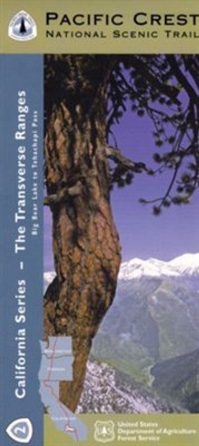 Pacific Crest Trail Map Transverse Ranges Section 2 Topographic and Waterproof