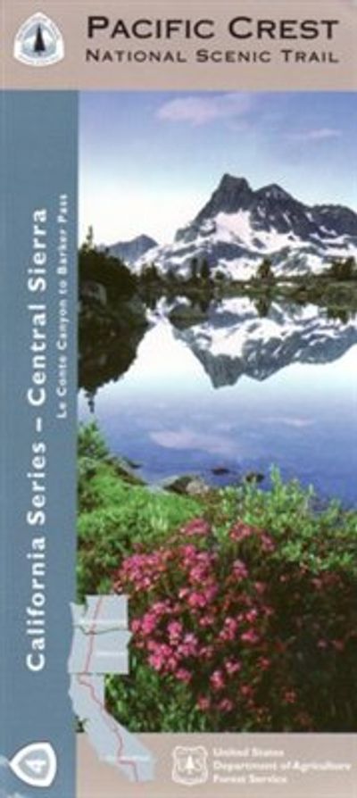 Pacific Crest Trail Map Central Sierra Section 4 Topographic and Waterproof