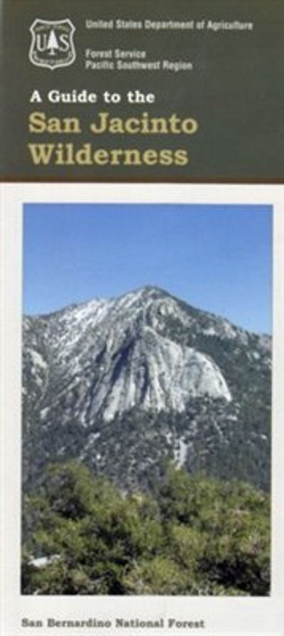San Jacinto Wilderness National Forest Service Map Topographic