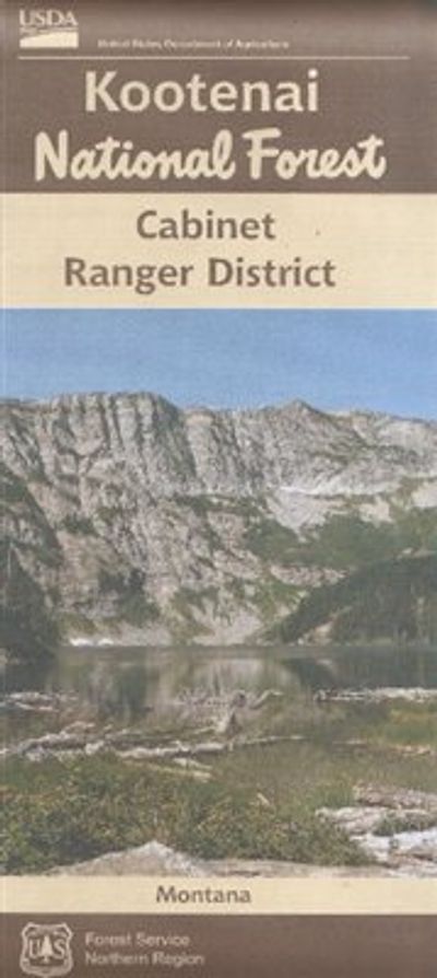 Kootenai National Forest Map Cabinet Ranger District Topo Maps