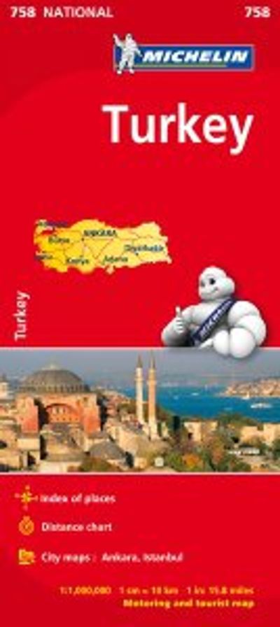 Turkey Travel Map 758 by Michelin