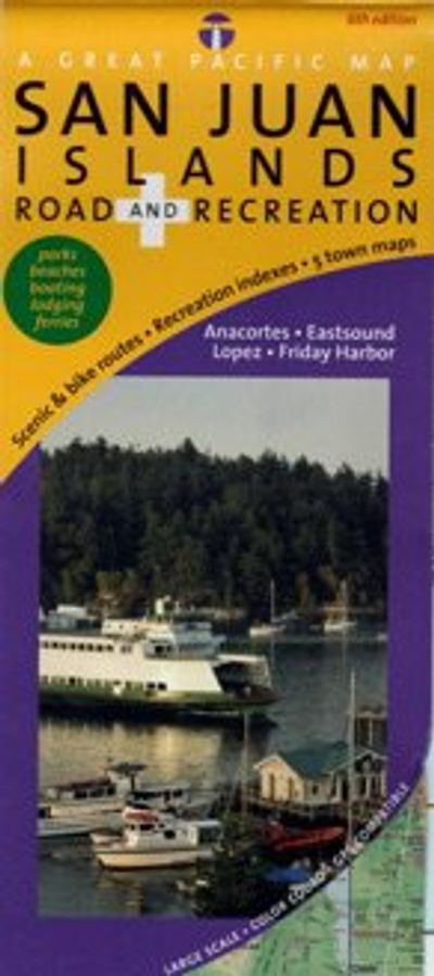 San Juan Islands Recreation Map Great Pacific